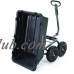 Gorilla Carts GOR6PS Heavy-Duty Poly Yard Dump Cart with 2-In-1 Convertible Handle, 1,200 lb Capacity, Black   555402594